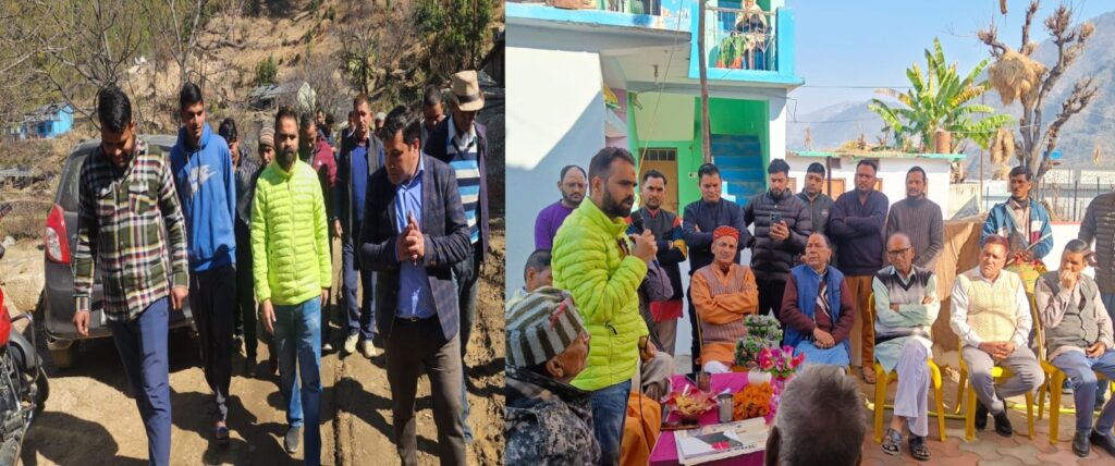 उत्तराखंड : क्षेत्र में जाकर लोगों की समस्याएं सुन रहे जिला पंचायत अध्यक्ष, नागराज मंदिर प्राण प्रतिष्ठा में पहुंचे