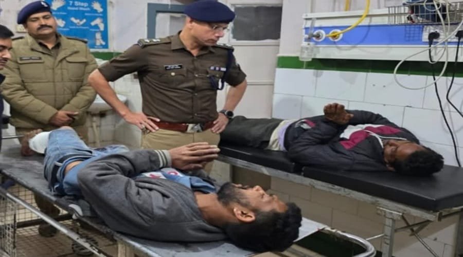 Uttarakhand crime news : पुलिस और गौ तस्करों के बीच मुठभेड़, दो को पैर में लगी गोली, दो फरार