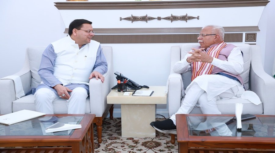 मुख्यमंत्री धामी ने केंद्रीय मंत्री खट्टर से की मुलाकात, जल विद्युत और आवास परियोजनाओं के लिए मांगी विशेष सहायता मुख्यमंत्री धामी ने केंद्रीय मंत्री खट्टर से की मुलाकात, जल विद्युत और आवास परियोजनाओं के लिए मांगी विशेष सहायता