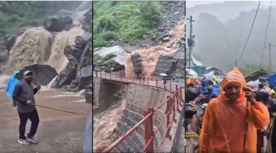 उत्तराखंड : भूस्खलन से केदारनाथ पैदल मार्ग बाधित, यात्रा अस्थायी रूप से स्थगित