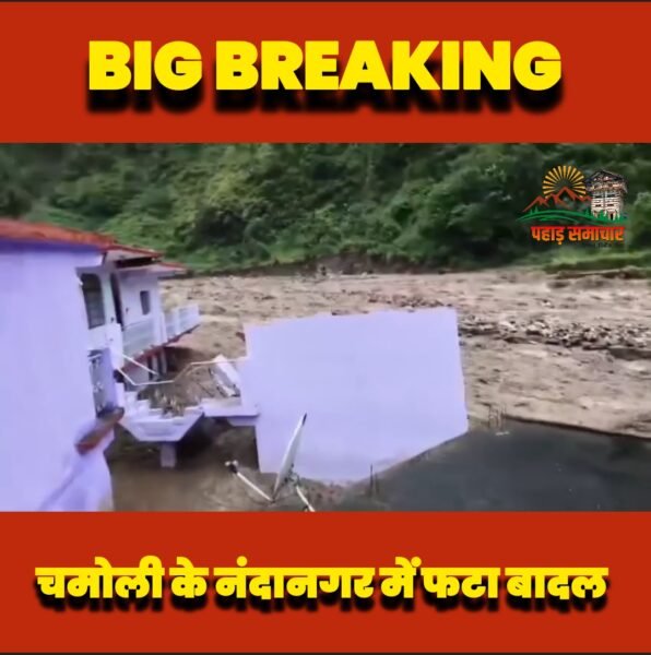 UTTARAKHAND BREAKING: चमोली में बादल फटने से तबाही, 10 लोगों के लापता होने की खबर!