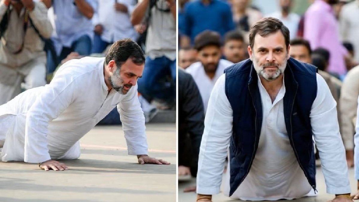 कांग्रेस शिविर में देरी से पहुंचे राहुल गांधी, मिली 10 पुश-अप की सजा कांग्रेस शिविर में देरी से पहुंचे राहुल गांधी, मिली 10 पुश-अप की सजा