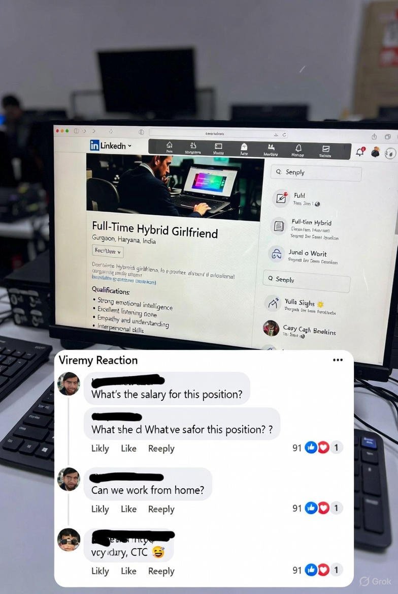 लिंक्डइन पर ‘गर्लफ्रेंड’ की नौकरी का अनोखा विज्ञापन वायरल, यूजर्स बोले- ‘सैलरी क्या है?’