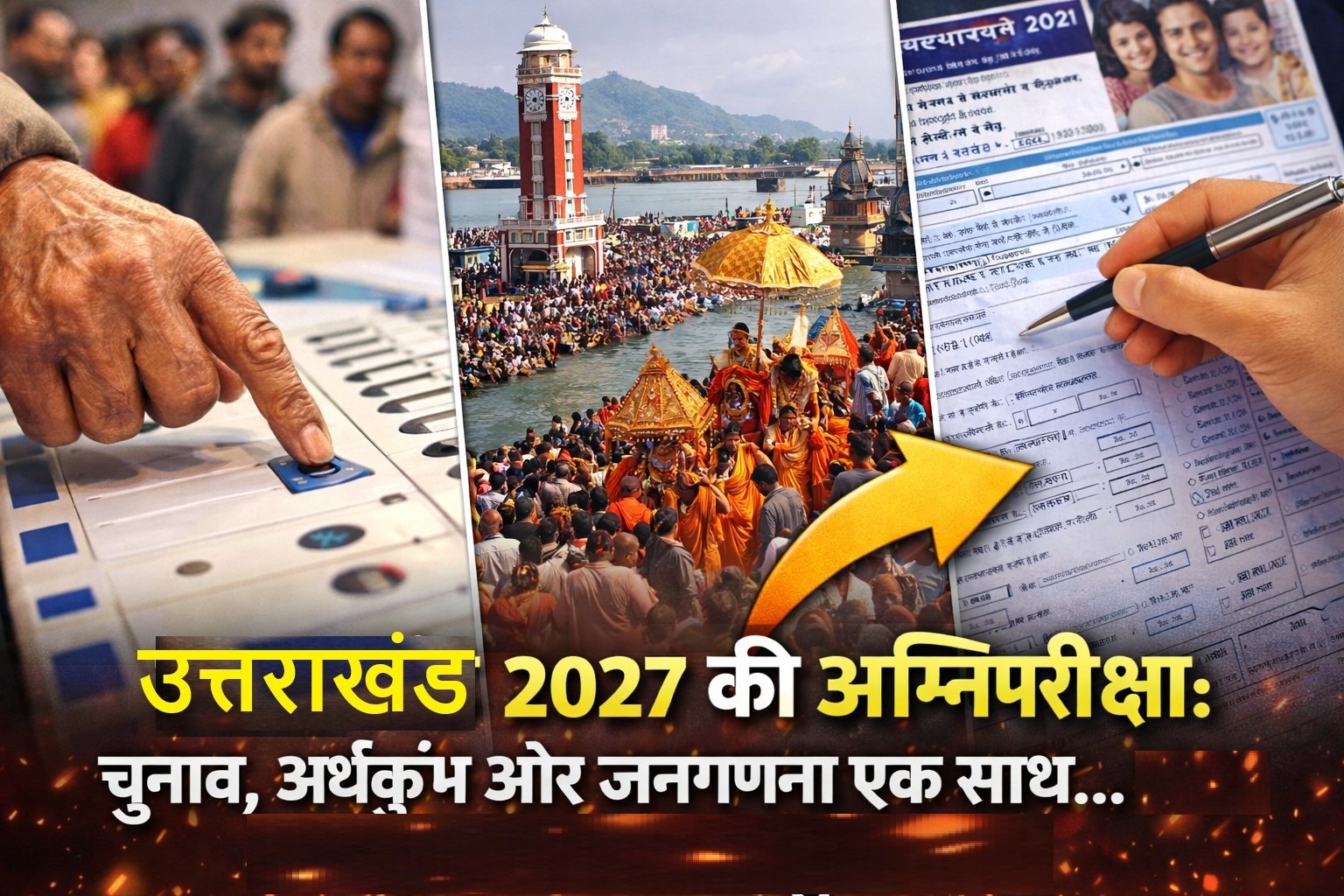 उत्तराखंड 2027 की अग्निपरीक्षा : चुनाव, अर्धकुंभ और जनगणना एक साथ…कब होंगे विधानसभा चुनाव? उत्तराखंड 2027 की अग्निपरीक्षा : चुनाव, अर्धकुंभ और जनगणना एक साथ…कब होंगे विधानसभा चुनाव?