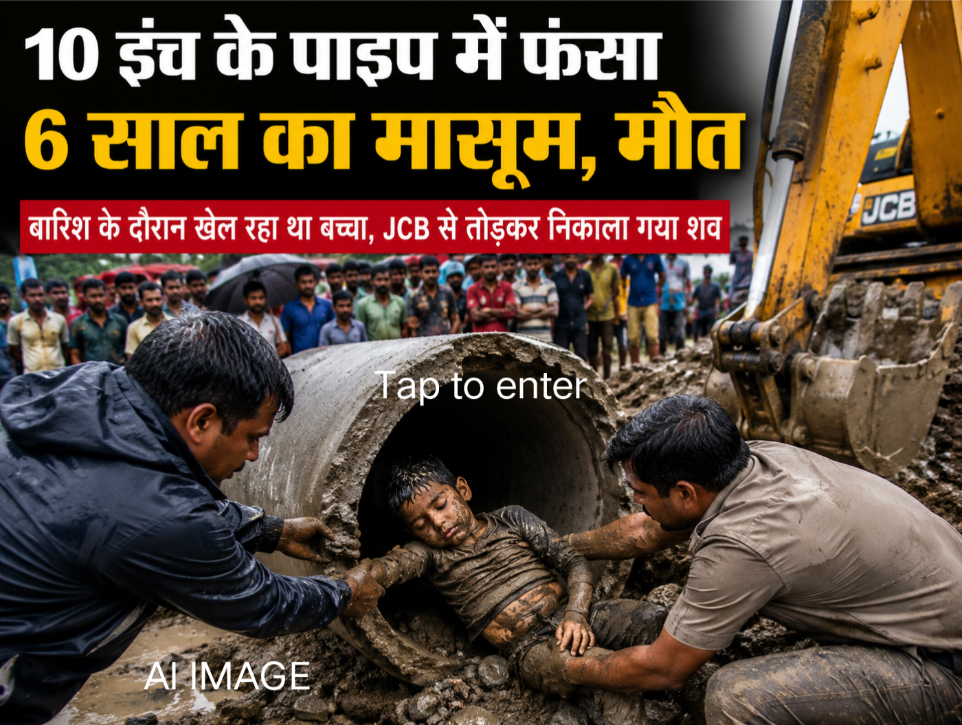 उत्तराखंड: बारिश में खेलते-खेलते 10 इंच के पाइप में फंसा मासूम, दर्दनाक मौत उत्तराखंड: बारिश में खेलते-खेलते 10 इंच के पाइप में फंसा मासूम, दर्दनाक मौत