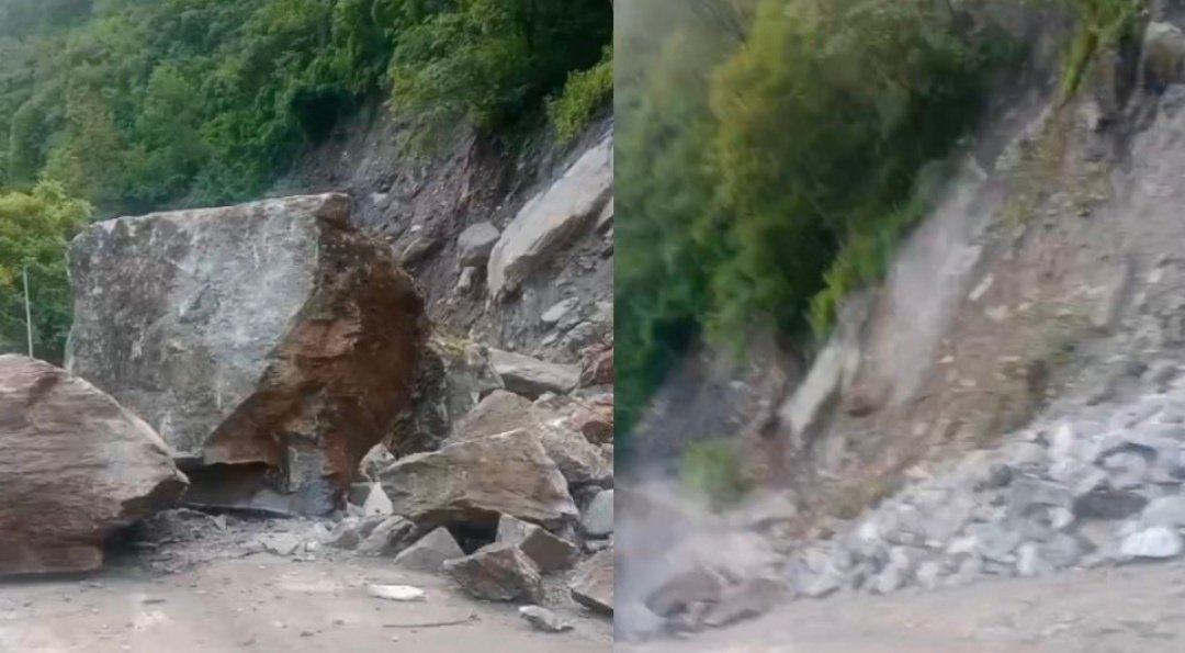 यमुनोत्री हाईवे पर फिर भूस्खलन, हनुमान चट्टी के आगे मार्ग बंद, मलबा हटाने में जुटी एनएच टीम यमुनोत्री हाईवे पर फिर भूस्खलन, हनुमान चट्टी के आगे मार्ग बंद, मलबा हटाने में जुटी एनएच टीम