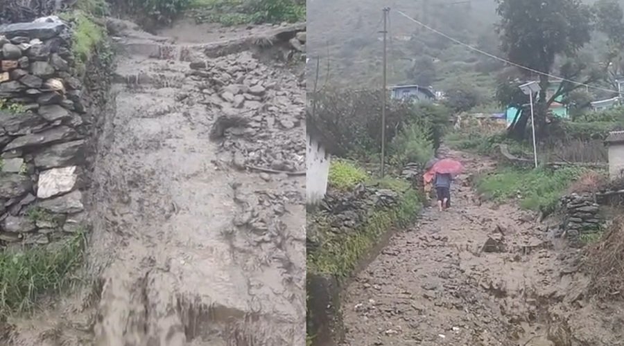 मूसलाधार बारिश से ज्योतिर्मठ के किमाणा गांव में घुसा मलबा, दो परिवार सुरक्षित स्थानों पर शिफ्ट मूसलाधार बारिश से ज्योतिर्मठ के किमाणा गांव में घुसा मलबा, दो परिवार सुरक्षित स्थानों पर शिफ्ट