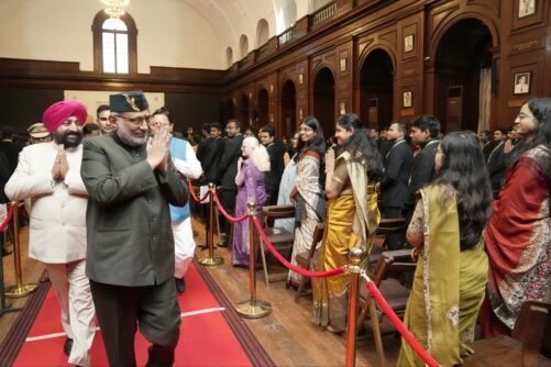 उपराष्ट्रपति सी. पी. राधाकृष्णन ने IHNGA में IFS प्रशिक्षु अधिकारियों को संबोधित किया, वैज्ञानिक वानिकी और पारंपरिक ज्ञान के समन्वय पर दिया जोर