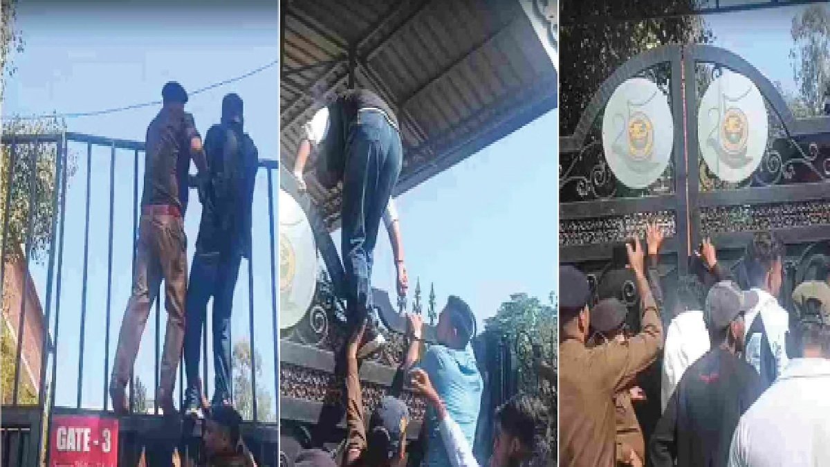 समर वैली स्कूल में छात्राओं से छेड़छाड़ के आरोप पर कांग्रेस का प्रदर्शन, गेट फांदकर परिसर में घुसे कार्यकर्ता समर वैली स्कूल में छात्राओं से छेड़छाड़ के आरोप पर कांग्रेस का प्रदर्शन, गेट फांदकर परिसर में घुसे कार्यकर्ता